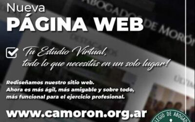 El Colegio de Abogados de Morón ya tiene su página web
