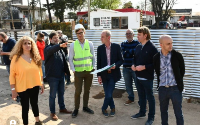 Lucas Ghi superviso el avance de obras en Morón sur