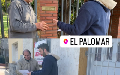 El concejal de Juntos por el Cambio visito y hablo con vecinos de El Palomar Claudio Faro: » No hubo un solo vecino que no mencionara la gran necesidad de reabrir el Aeropuerto»