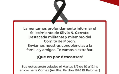 Falleció Silvia Cerrato, destacada militante de la UCR de Morón