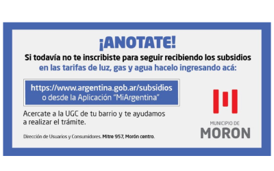 El Municipio intensifica la asistencia para inscribirse en el registro de subsidios de servicios
