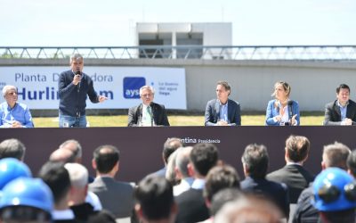 El Presidente Alberto Fernández inauguró el Módulo II, Planta Depuradora Hurlingham en William Morris.