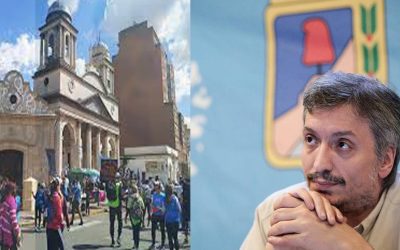 Morón entre la Virgen de Luján y Máximo Kirchner