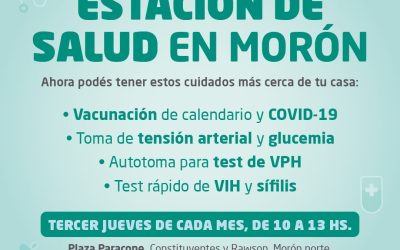 Estación de salud en la Plaza Paracone el tercer jueves de cada mes .