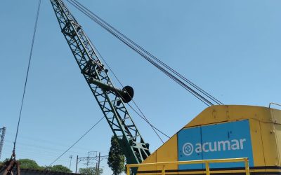 Morón Digital tuvo acceso a navegar las aguas de la Cuenca Matanza Riachuelo de la mano de Acumar para conocer el intenso trabajo de saneamiento .