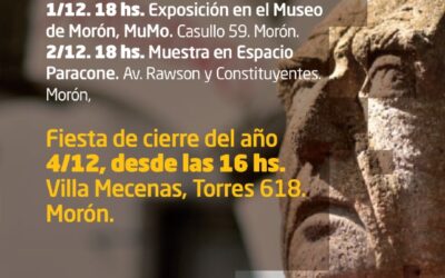 Villa Mecenas cierra el ciclo 2022 con exposiciones de los talleristas en el Espacio Paracone, Museo de Morón y en su sede .