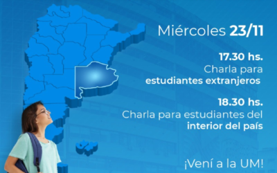 Expo Virtual de Carreras: Charla para estudiantes extranjeros y del interior del País