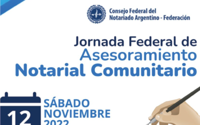 Se llevará a cabo la Jornada Federal de Asesoramiento Notarial Comunitario en el Colegio de Escribanos de Morón