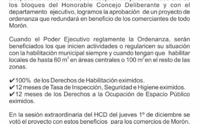 CAMARAS DE COMERCIO DE MORON: MISIÓN CUMPLIDA!!!