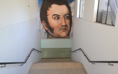 Se inauguraron los murales patrioticos con las figuras de San Martin y Belgrano en la Estación de Ituzaingó