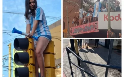 Mundial: Festejos y Destrozos en Castelar después del triunfo de Argentina