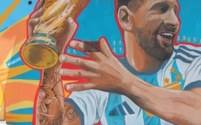 Homenaje a la Selección Nacional en un mural en Morón