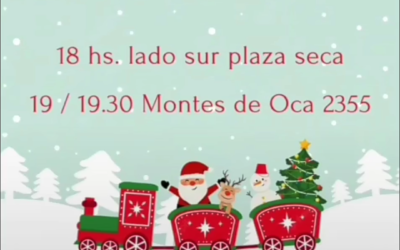 Hoy viene a Castelar el trencito con PAPA NOEL