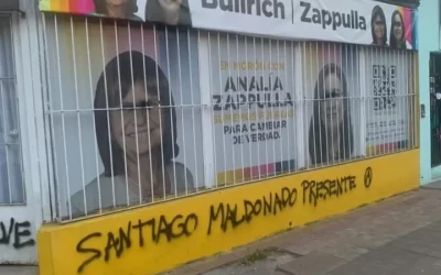 El local partidario de la Concejal Analia Zapulla fue vandalizado con pintadas hacia Patricia Bullrich