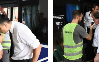 Morón realiza operativos de control de alcoholemia y documentación a choferes de micros