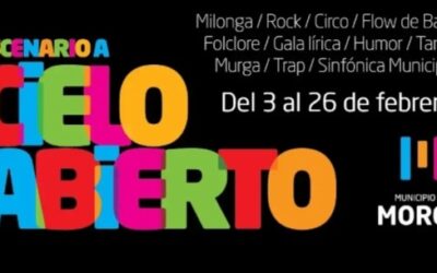 Febrero nuevamente con espectáculos a Cielo Abierto en Morón