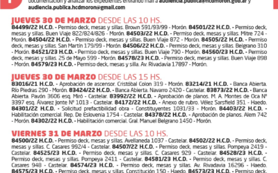 Audiencias Públicas HCD Morón:  Convocatoria