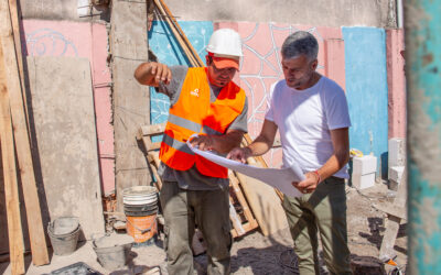 Zabaleta supervisó el avance de diferentes obras en escuelas