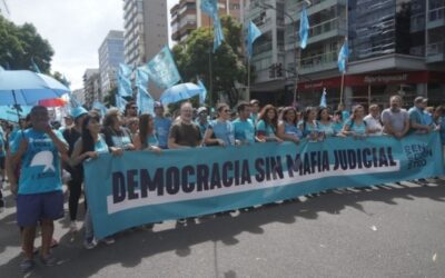 Nuevo Encuentro con sus referentes moronenses estuvo en la  marcha en el Día de la Memoria: “Democracia sin Mafia Judicial”