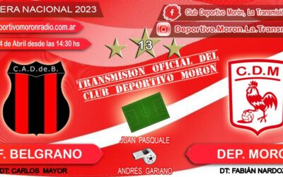 Defensores de Belgrano vs Deportivo Morón A dar vuelta la página.