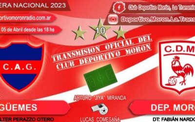 Este miércoles, viví tu pasión por Deportivo Morón con nosotros.