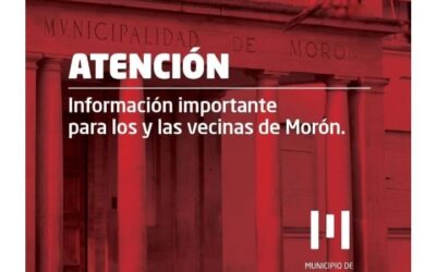 El Municipio de Morón informó como funcionarán los servicios públicos