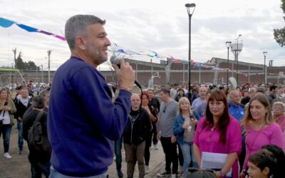 Zabaleta y Miño inauguraron una nueva plaza e importantes obras de Integración Vial y Saneamiento en Hurlingham