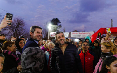 Hurlingham comprometida con el deporte: Zabaleta y Lammes recorrieron las obras deportivas en marcha