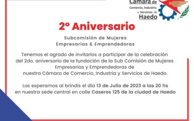 HAEDO: LA SUBCOMISIÓN DE MUJERES EMPRESARIAS Y EMPRENDEDORAS DE LA CÁMARA DE COMERCIO DE HAEDO FESTEJA SU SEGUNDO ANIVERSARIO
