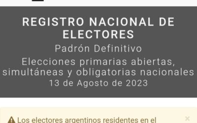 Ya se puede consultar el padrón electoral .