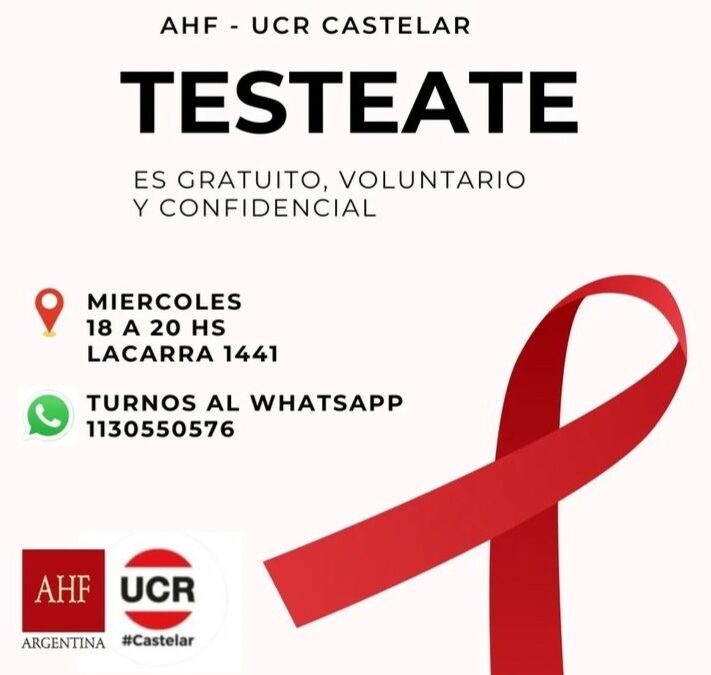 La UCR de Castelar realiza testeos gratuitos y confidenciales de VIH