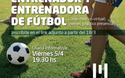 Morón: Curso municipal de entrenador y entrenadora de fútbol