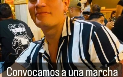 Marcha en la Plaza de Morón por justicia por la muerte del peluquero en Recoleta