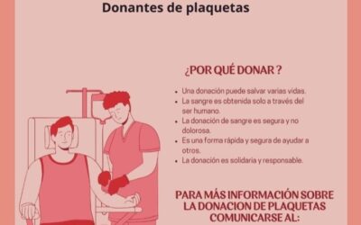 Se necesitan dadores de plaquetas para el Banco de Sangre del Hospital de Morón