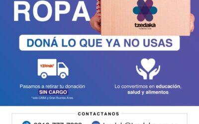 Campaña de donación de ropa de la Fundación Tzedaká