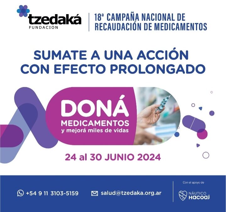 Fundación Tzedaká realiza su 18 Campaña Anual de Recolección de Medicamentos