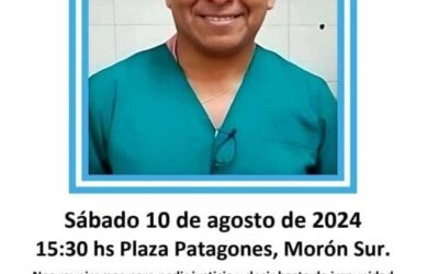 MORÓN: FAMILIARES Y VECINOS REALIZARÁN UN PEDIDO DE JUSTICIA POR EL ASESINATO DEL DR. JUAN CARLOS CRUZ. TAMBIÉN SE LLEVARÁ A CABO UN HOMENAJE EN EL PRIMER ANIVERSARIO DE SU MUERTE