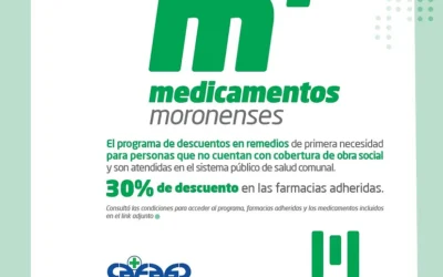 MORÓN : EL MUNICIPIO LANZÓ UN PROGRAMA DE DESCUENTOS EN MEDICAMENTOS DE PRIMERA NECESIDAD