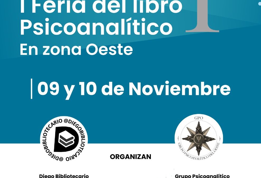 MORÓN: SE LLEVARÁ A CABO LA PRIMERA FERIA DEL LIBRO PSICOANALÍTICO 