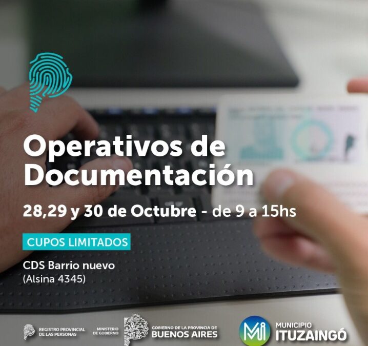 Ultimo dia para tramitar el DNI gratuito en Ituzaingó