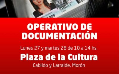 MORÓN : Operativo de documentación en la Plaza de la Cultura