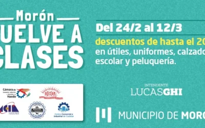MORÓN LANZÓ EL PROGRAMA «MORÓN VUELVE A CLASES» 
