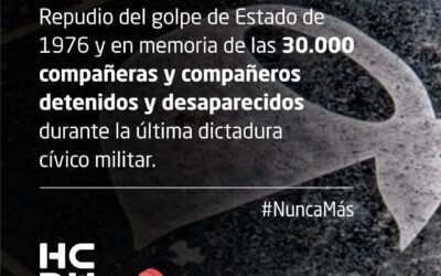 CASTELAR: HONORABLE CONCEJO DELIBERANTE: SESIÓN EXTRAORDINARIA EN REPUDIO DEL GOLPE DE ESTADO DE 1976 Y EN MEMORIA DE LOS 30.000 DESAPARECIDOS