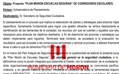 «ESCUELAS SEGURAS», AFUERA Y ADENTRO