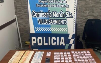 DETIENEN EN MORON A UN HOMBRE QUE COMERCIALIZABA DROGAS SINTETICAS