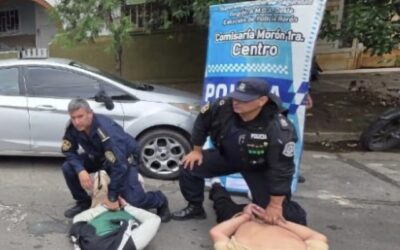 MORON: DETIENEN A DOS DELINCUENTES QUE INGRESARON A ROBAR A LA CASA DE UNA ABUELA