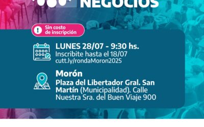 MORÓN SERÁ SEDE DE UNA RONDA DE NEGOCIOS MULTISECTORIAL PARA IMPULSAR A LAS PyMEs LOCALES