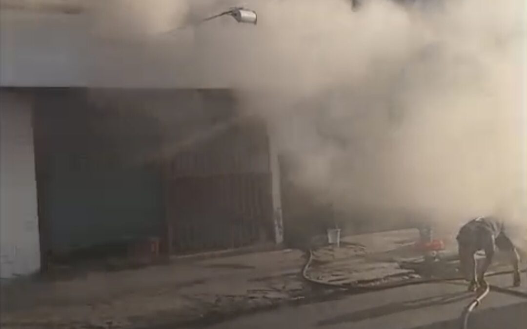INCENDIO EN UN SUPERMERCADO CHINO