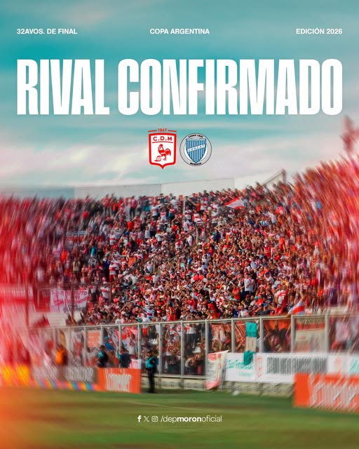 DEPORTIVO MORON ENFRENTARA A GODOY CRUZ DE MENDOZA EN SU DEBUT POR LA COPA ARGENTINA