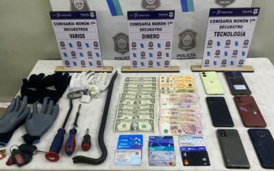 MORÓN: SEGURIDAD: FRUSTRAN ROBO Y DESBARATAN BANDA QUE INTENTABA ROBAR UN COMERCIO: CINCO DETENIDOS